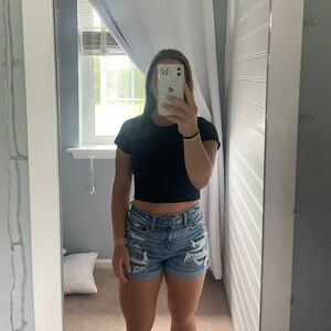 American eagle stretchy jean shorts